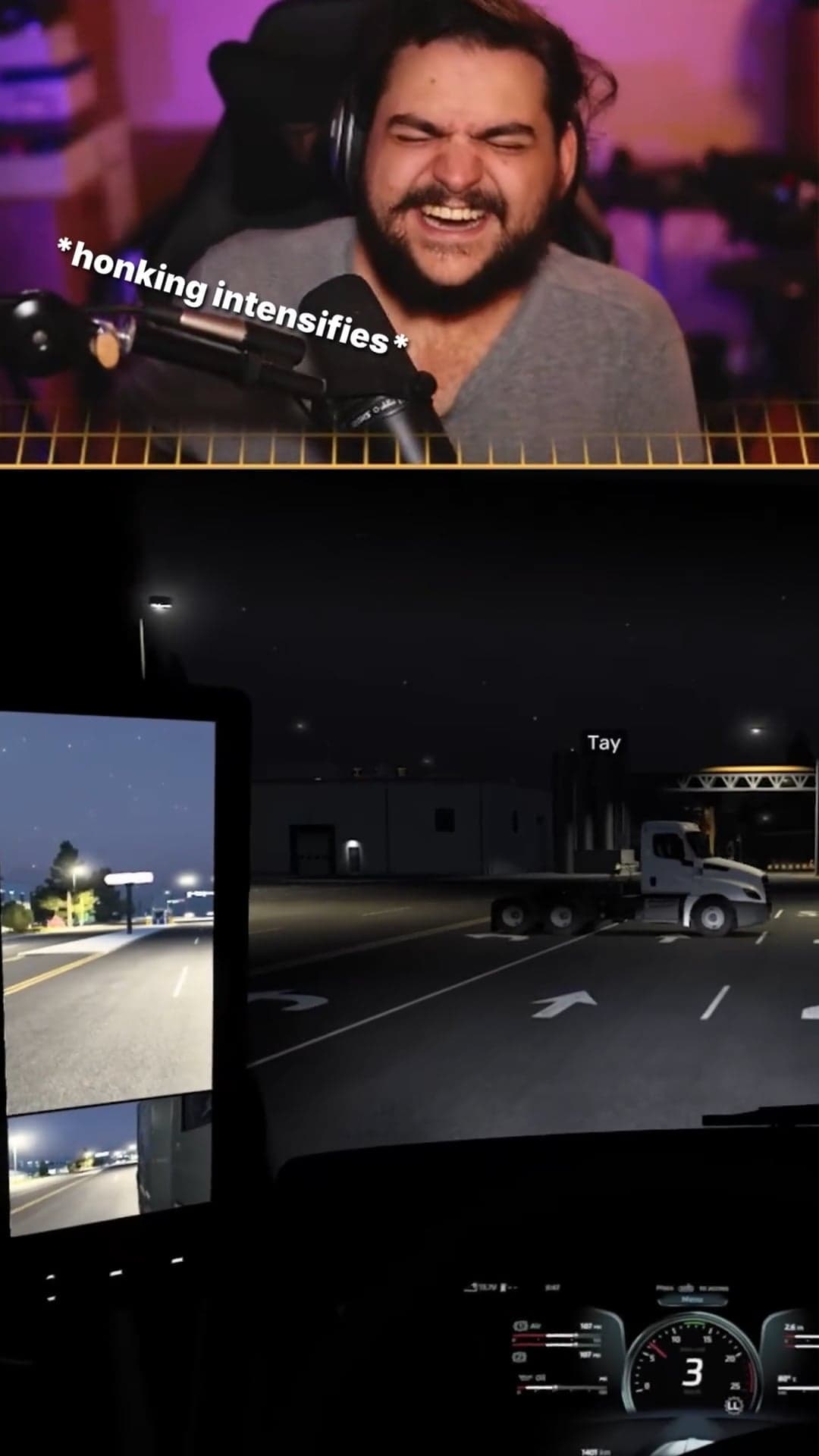 Truck Sim: Tay Rams Into A Fence - Short-Form Clip